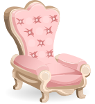 Pink royal chair from Glitch